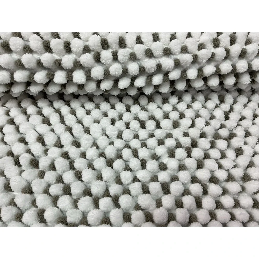 Room Essentials Everyday Chenille Bath Rug Set, Gray,‎ NWT